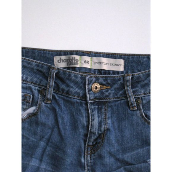 Cut-Off Jeans Jean Shorts Charlotte Russe 6R - Picture 2 of 3